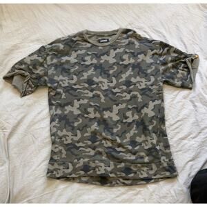 ZANEROBE Thick Army Camouflage Short Sleeve Shirt